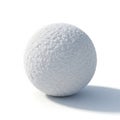 Object with a textured surface resembling a snowball casts a Royalty Free Stock Photo