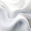 Smooth White Velvety Fabric Texture With Flowing Waves Art Illustration