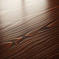 Smooth wooden surface with intricate, wavy grain patterns. The texture is highlighted Royalty Free Stock Photo
