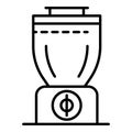 Smoothie blender icon, outline style
