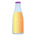 Smoothie bottle icon, cartoon style