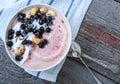 Smoothie bowl, banana ice cream