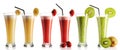 Smoothie collection Royalty Free Stock Photo