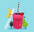 Smoothie drink character