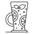 Smoothie icon, outline style