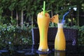 Smoothie mango and pineapple Royalty Free Stock Photo