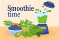 Smoothie time concept Royalty Free Stock Photo