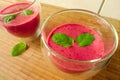 Smoothie with yogurt and mint Royalty Free Stock Photo