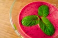 Smoothie with yogurt and mint Royalty Free Stock Photo