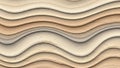 Smoothly undulating lines resembling geological strata or sand Royalty Free Stock Photo