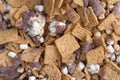 Smores candy mixture close view Royalty Free Stock Photo
