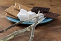 Smores Ingredients Royalty Free Stock Photo