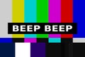 SMPTE color bars beep beep clean