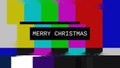 SMPTE color bars glitch merry christmas