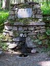 Smrkovy pramen, Spruce healing spring water and stony mound, Spruce Quelle