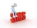 Sms concdept Royalty Free Stock Photo