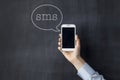 SMS Concept Royalty Free Stock Photo