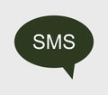 Sms icon illustrated Royalty Free Stock Photo