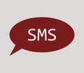 Sms icon illustrated Royalty Free Stock Photo