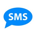 SMS icon vector simple