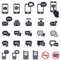 Sms icons set