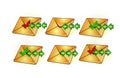 Sms mail icon Royalty Free Stock Photo