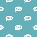 SMS pattern seamless blue Royalty Free Stock Photo