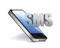 Sms phone message concept illustration