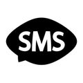 Sms symbol icon Royalty Free Stock Photo