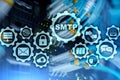 Smtp - server mail transfer protocol. TCP IP protocol sending and receiving e-mail. Simple Mail Transfer Protocol. Royalty Free Stock Photo