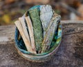 Smudge kit - Palo Santo sticks, Wildcrafted dried white sage Salvia apiana, Mugwort Artemisia vulgaris, and Siskiyou Cedar