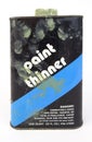 Smudged paint thinner can