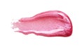 Smudged pink lip gloss sample isolated Royalty Free Stock Photo