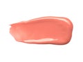 Smudged pink lip gloss sample isolated Royalty Free Stock Photo