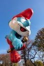 Smurf Balloon in the Macy`s Thanksgiving Day Parade in New York City Royalty Free Stock Photo