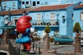 Smurf Town, Juzcar in Ronda, Spain Royalty Free Stock Photo