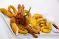 Snack appetizer plate Royalty Free Stock Photo