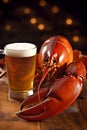 snack background glass crab food red seafood crustacean beer crawfish crayfish. Generative AI.
