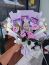 Snack bouquet purple series for teacher days