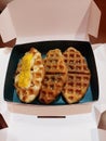 Snack cake chees delecious box waffel