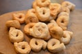 Italian tarallucci snack with oil Royalty Free Stock Photo