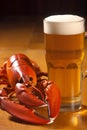 snack glass seafood crawfish food red alcohol crab beer crayfish background. Generative AI.