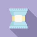 Snack pack icon flat vector. Fast food bag Royalty Free Stock Photo