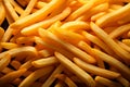 Snack paradise French fry potato chip background, crispy and delicious