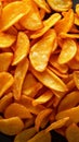 Snack paradise French fry potato chip background, crispy and delicious