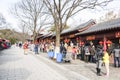 Snack street in Plum Blossom Hill Royalty Free Stock Photo