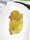 Snack in yellow duck shape of Cantonese Tea Culture