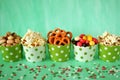 Snacks assortment. Copy space Royalty Free Stock Photo