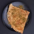 a photograph of chocolate Dosas in a dish