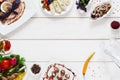 Snacks for traditional tableful, free space Royalty Free Stock Photo